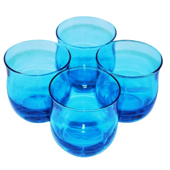 Anchor Hocking Dining Vintage Bright Blue Anchor Hocking Drinking